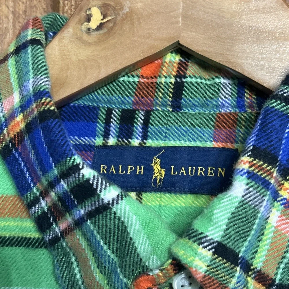 Mens Polo Ralph Lauren Long Sleeve Button‎ Down Shirt Sz Large EC - Picture 3 of 7